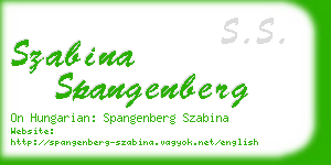 szabina spangenberg business card
